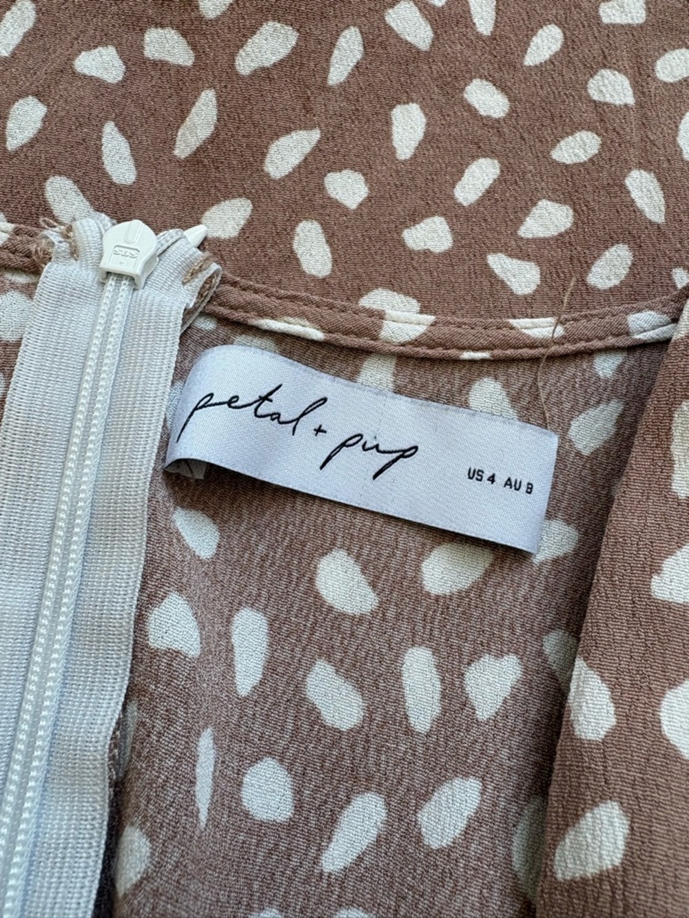 Petal & Pup Mauve Dot Midi Dress - Picture 9 of 13